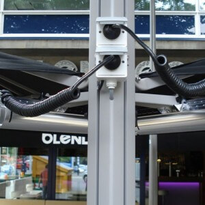 parasol met verwarming
