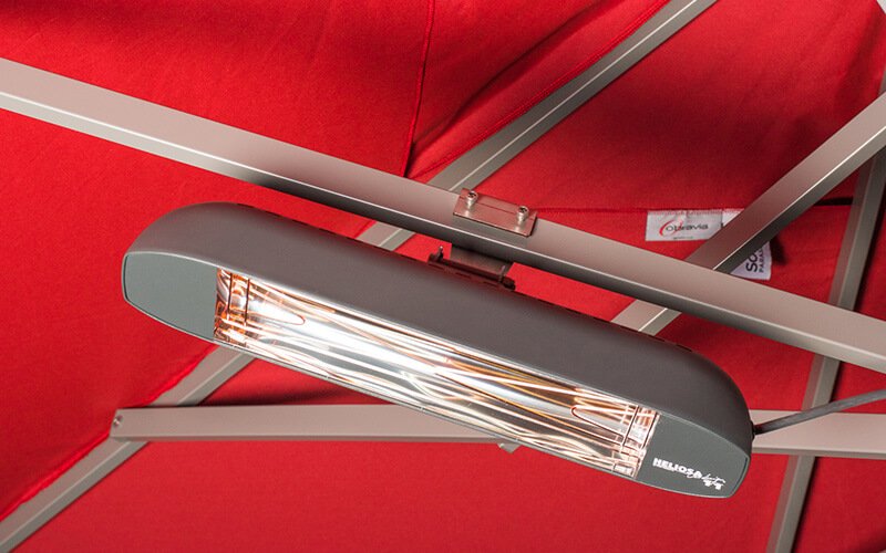 Kreet visie Metalen lijn Solero® | Luxe terrasverwarming en heaters | Voor uw parasol of terras