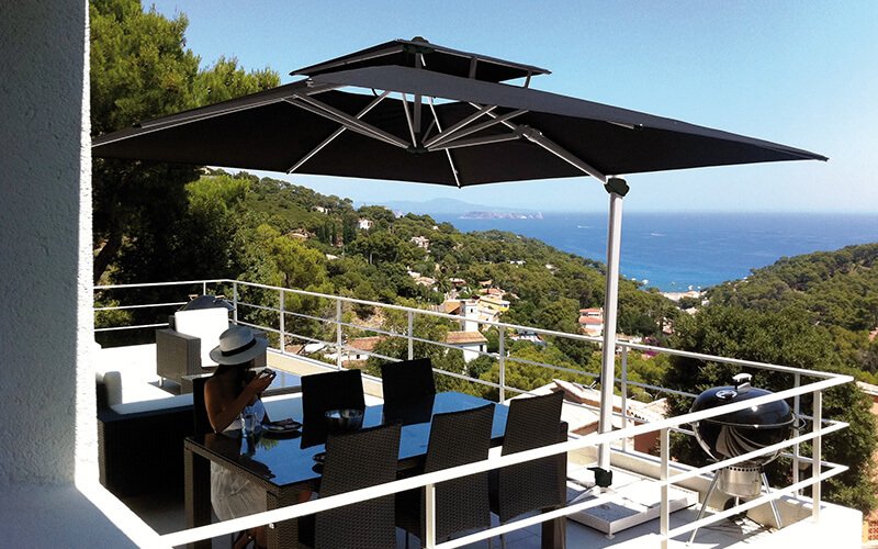 Luxe zweefparasols | uit voorraad leverbaar | Solero®