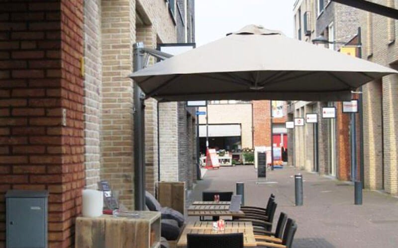 Uitrusting Bewustzijn Ver weg Solero® P6 muurparasol | koppelbare wandparasol