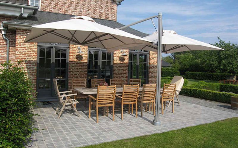 rivier Geliefde Cater Solero® Prostor - tuinparasol met 1 tot 4 doeken aan een mast