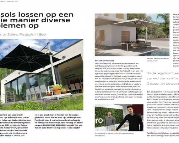 Zonweringsmagazine maart 2023